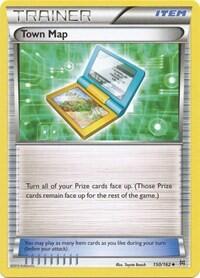 Town Map (BKT) #150/162 Uncommon (Reverse Holofoil Heavily Played) XY - BREAKthrough Pokemon: 2015