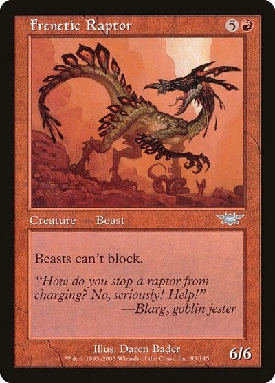 Frenetic Raptor (LGN) #93 Uncommon Legions Magic: The Gathering: 2003