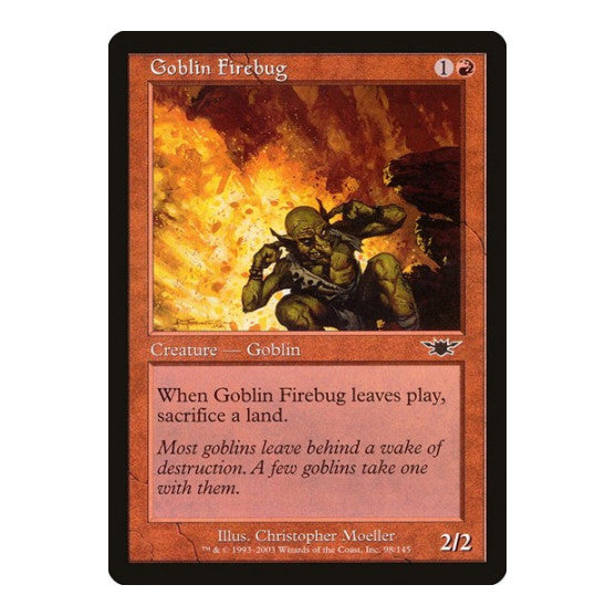 Goblin Firebug (LGN) #98 Common (Lightly Played) Legions Magic: The Gathering: 2003