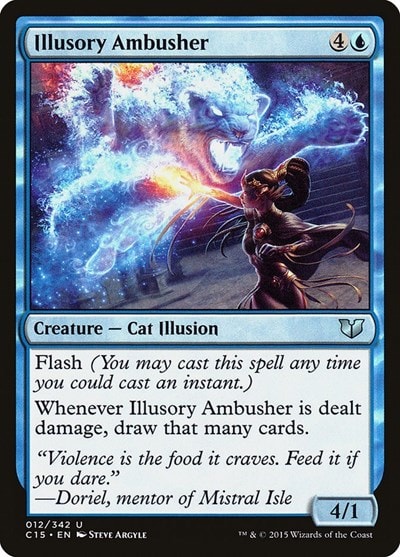 Illusory Ambusher (C15) #12 Uncommon (Moderately Played) Commander 2015 Magic: The Gathering: 2015