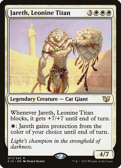 Jareth Leonine Titan (C15) #71 Rare (Lightly Played) Commander 2015 Magic: The Gathering: 2015