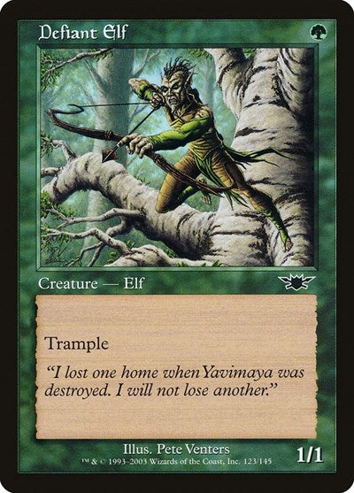 Defiant Elf (LGN) #123 Common Legions Magic: The Gathering: 2003