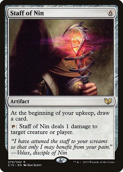 Staff of Nin (C15) #270 Rare (Lightly Played) Commander 2015 Magic: The Gathering: 2015