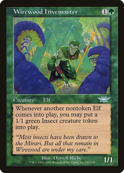 Wirewood Hivemaster (LGN) #145 Uncommon (Lightly Played) Legions Magic: The Gathering: 2003