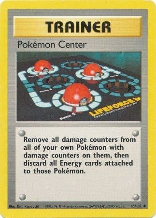 Pokemon Center (BS) #085/102 Uncommon Base Set Pokemon: 1999
