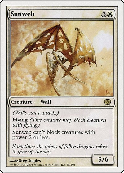 Sunweb (8ED) #52★ Rare (Lightly Played) 8th Edition Magic: The Gathering: 2003