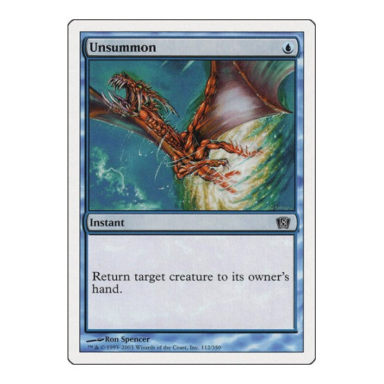Unsummon (8ED) #112 Common (Heavily Played) 8th Edition Magic: The Gathering: 2003