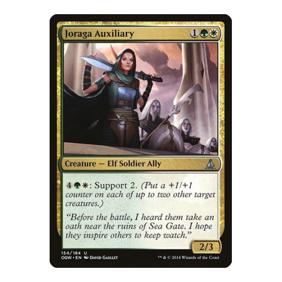Joraga Auxiliary (OGW) #154 Uncommon Oath of the Gatewatch Magic: The Gathering: 2016