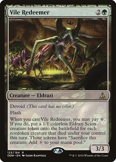 Vile Redeemer (OGW) #125 Rare (Lightly Played) Oath of the Gatewatch Magic: The Gathering: 2016