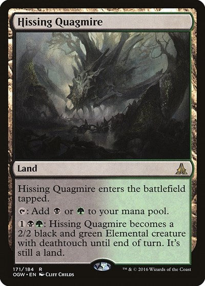 Hissing Quagmire (OGW) #171 Rare (Lightly Played) Oath of the Gatewatch Magic: The Gathering: 2016