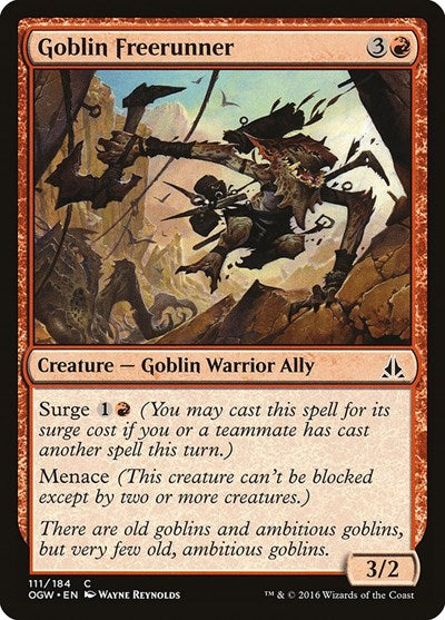 Goblin Freerunner (OGW) #111 Common (Lightly Played) Oath of the Gatewatch Magic: The Gathering: 2016
