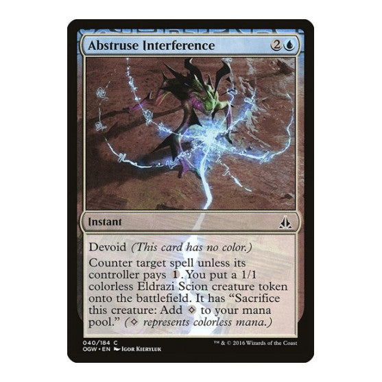 Abstruse Interference (OGW) #40 Common (Lightly Played) Oath of the Gatewatch Magic: The Gathering: 2016