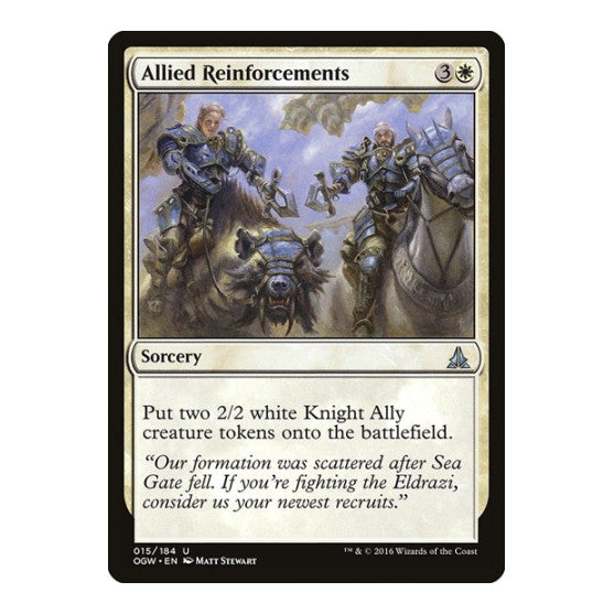 Allied Reinforcements (OGW) #15 Uncommon (Moderately Played) Oath of the Gatewatch Magic: The Gathering: 2016