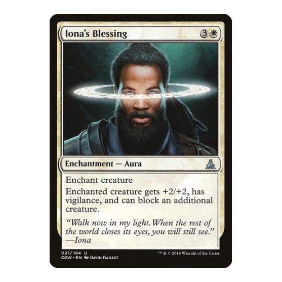Iona's Blessing (OGW) #21 Uncommon (Lightly Played) Oath of the Gatewatch Magic: The Gathering: 2016