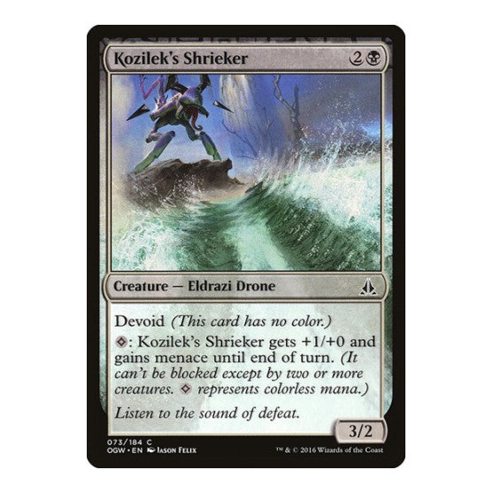 Kozileks Shrieker (OGW) #73 Common (Lightly Played) Oath of the Gatewatch Magic: The Gathering: 2016