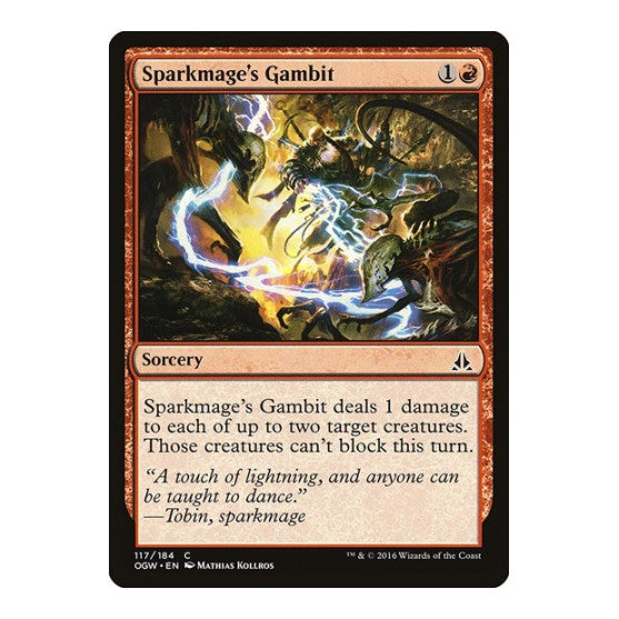 Sparkmages Gambit (OGW) #117 Common (Lightly Played) Oath of the Gatewatch Magic: The Gathering: 2016