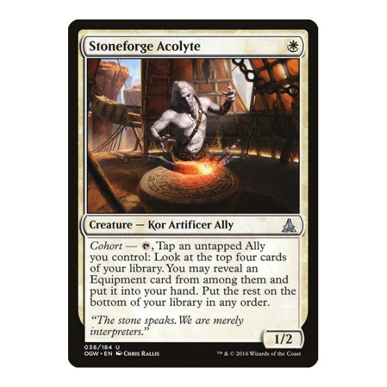 Stoneforge Acolyte (OGW) #38 Uncommon (Heavily Played) Oath of the Gatewatch Magic: The Gathering: 2016