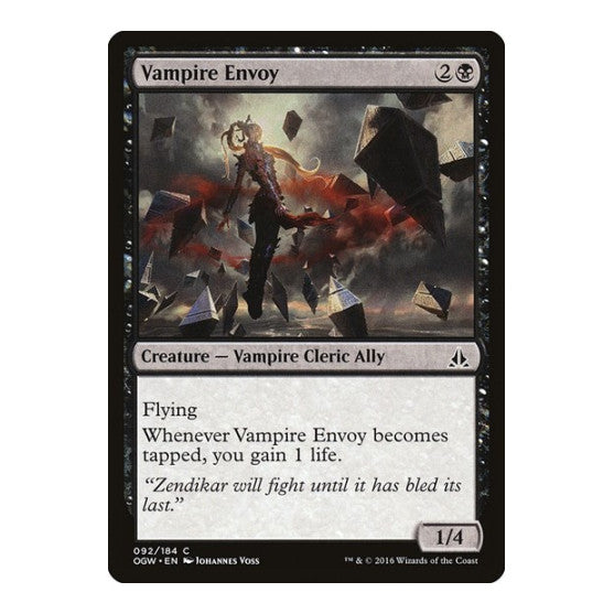 Vampire Envoy (OGW) #92 Common (Lightly Played) Oath of the Gatewatch Magic: The Gathering: 2016