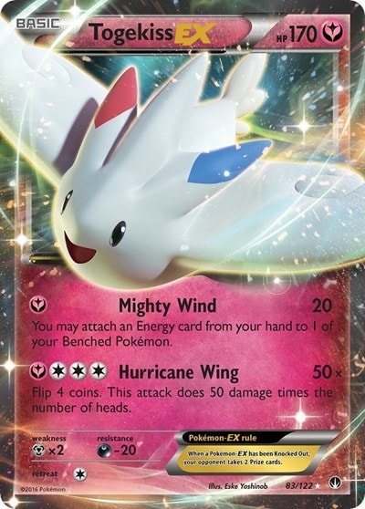 Togekiss EX (BKP) #83/122 Ultra Rare XY - BREAKpoint Pokemon: 2016