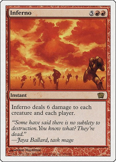 Inferno (8ED) #196★ Rare (Moderately Played) 8th Edition Magic: The Gathering: 2003