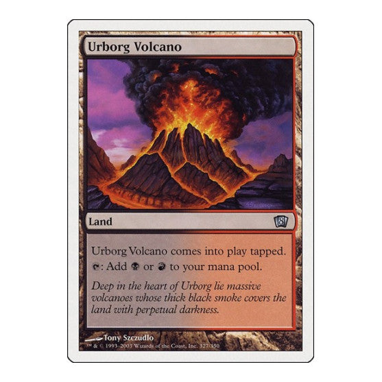 Urborg Volcano (8ED) #327 Uncommon (Damaged) 8th Edition Magic: The Gathering: 2003