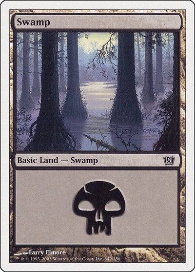 Swamp (342) (8ED) #342 Land 8th Edition Magic: The Gathering: 2003