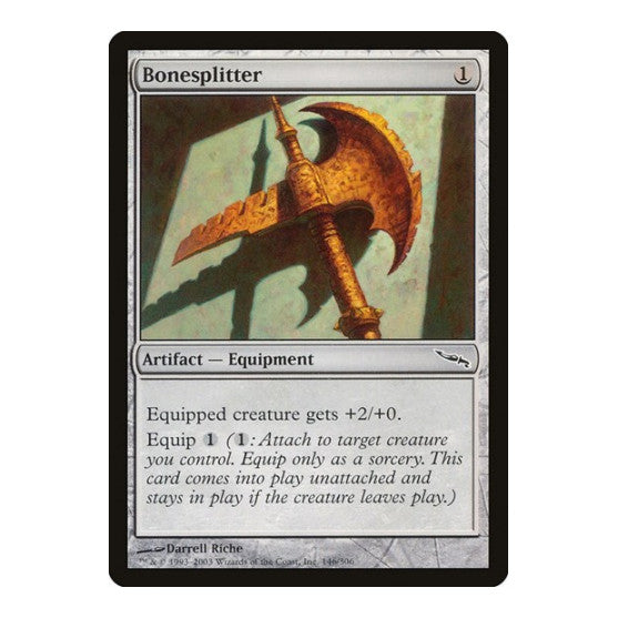 Bonesplitter (MRD) #146 Common (Lightly Played) Mirrodin Magic: The Gathering: 2003