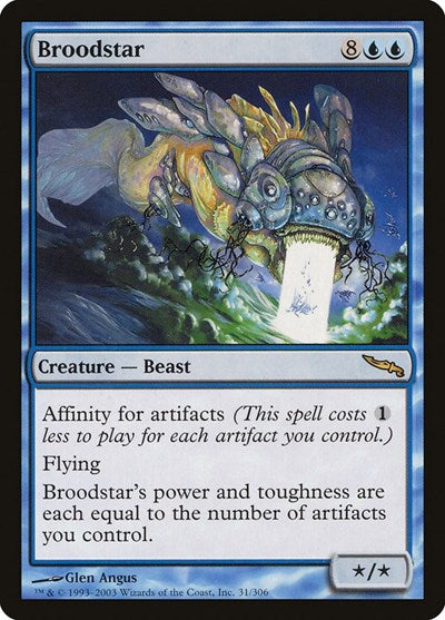 Broodstar (MRD) #31 Rare (Moderately Played) Mirrodin Magic: The Gathering: 2003