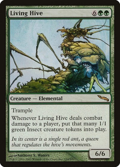 Living Hive (MRD) #124 Rare (Moderately Played) Mirrodin Magic: The Gathering: 2003