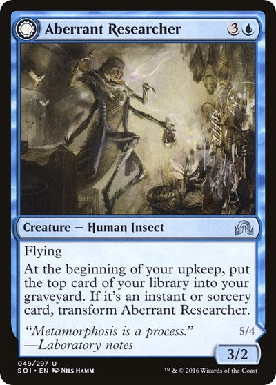 Aberrant Researcher (SOI) #49 Uncommon (Lightly Played) Shadows over Innistrad Magic: The Gathering: 2016