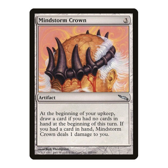 Mindstorm Crown (MRD) #207 Uncommon (Lightly Played) Mirrodin Magic: The Gathering: 2003
