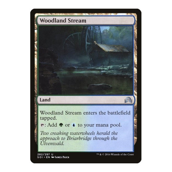 Woodland Stream (SOI) #282 Uncommon (Lightly Played) Shadows over Innistrad Magic: The Gathering: 2016