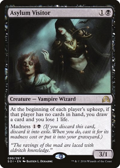 2016 Magic: Shadows over Innistrad (SOI) - Asylum Visitor (#99, Rare) (Lightly Played)