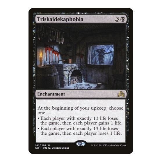 Triskaidekaphobia (SOI) #141 Rare (Lightly Played) Shadows over Innistrad Magic: The Gathering: 2016