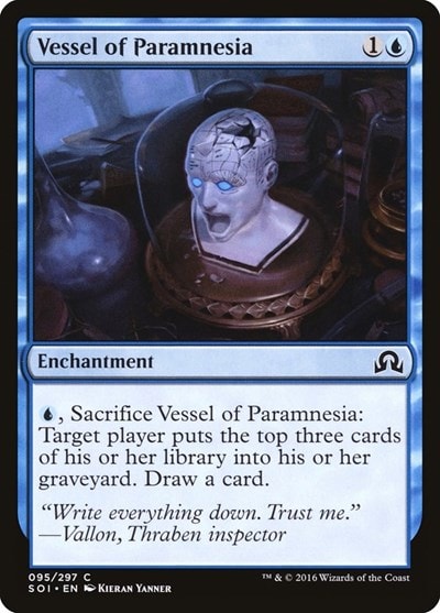 Vessel of Paramnesia (SOI) #95 Common (Lightly Played) Shadows over Innistrad Magic: The Gathering: 2016