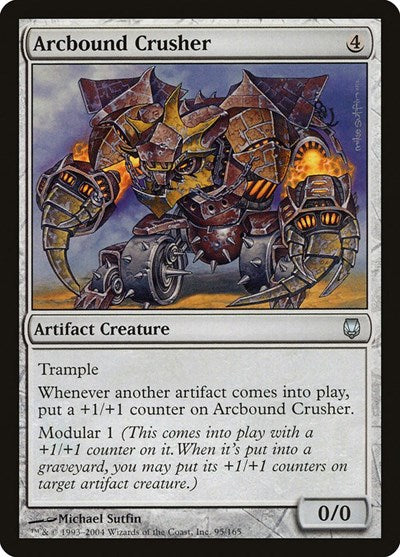 Arcbound Crusher (DST) #95 Uncommon (Heavily Played) Darksteel Magic: The Gathering: 2004