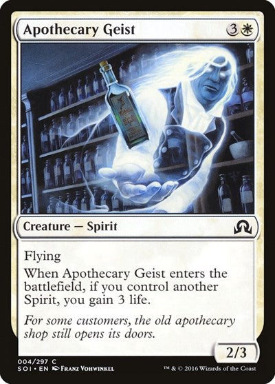 Apothecary Geist (SOI) #4 Common Shadows over Innistrad Magic: The Gathering: 2016