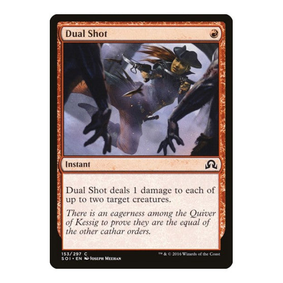 Dual Shot (SOI) #153 Common (Lightly Played) Shadows over Innistrad Magic: The Gathering: 2016