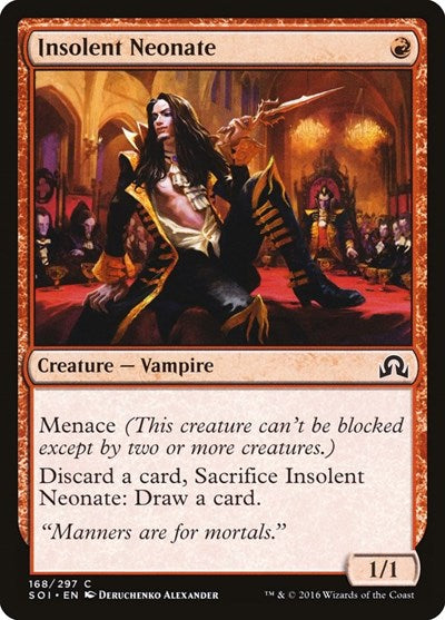 Insolent Neonate (SOI) #168 Common (Heavily Played) Shadows over Innistrad Magic: The Gathering: 2016