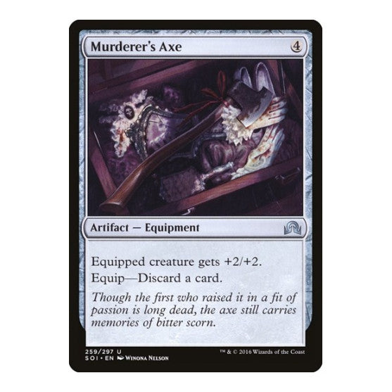 Murderer's Axe (SOI) #259 Uncommon (Moderately Played) Shadows over Innistrad Magic: The Gathering: 2016