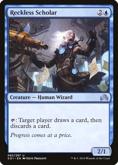 Reckless Scholar (SOI) #82 Uncommon (Lightly Played) Shadows over Innistrad Magic: The Gathering: 2016