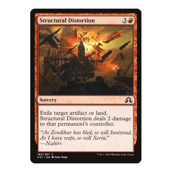 Structural Distortion (SOI) #185 Common (Lightly Played) Shadows over Innistrad Magic: The Gathering: 2016