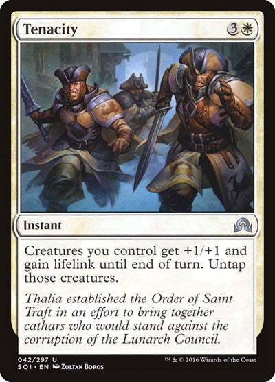 Tenacity (SOI) #42 Uncommon (Moderately Played) Shadows over Innistrad Magic: The Gathering: 2016