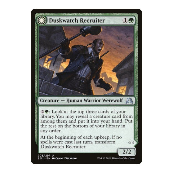 Duskwatch Recruiter (SOI) #203 Uncommon (Lightly Played) Shadows over Innistrad Magic: The Gathering: 2016
