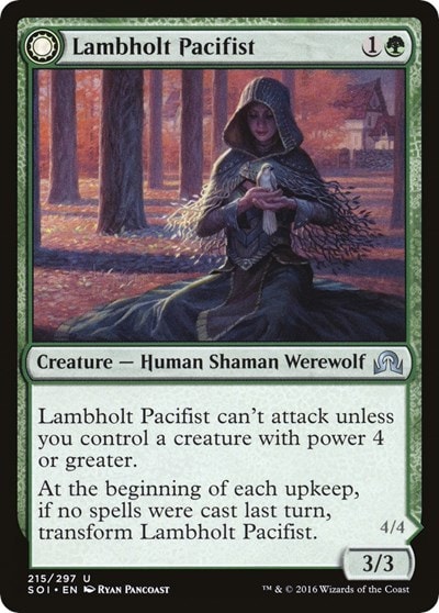 Lambholt Pacifist (SOI) #215 Uncommon (Lightly Played) Shadows over Innistrad Magic: The Gathering: 2016