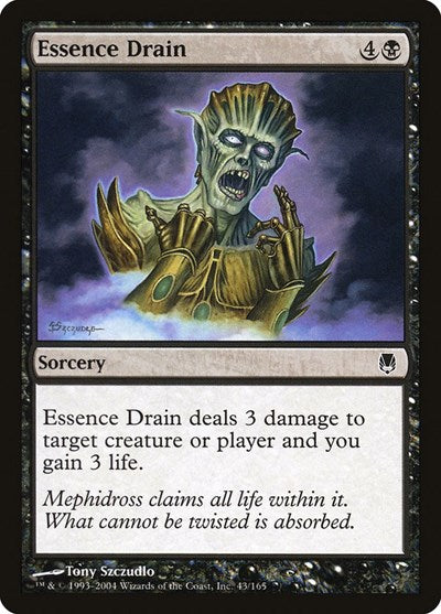 Essence Drain (DST) #43 Common (Moderately Played) Darksteel Magic: The Gathering: 2004