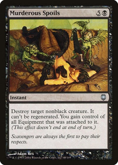 Murderous Spoils (DST) #48 Uncommon (Moderately Played) Darksteel Magic: The Gathering: 2004
