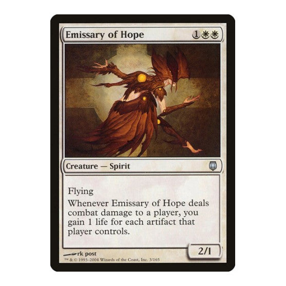 Emissary of Hope (DST) #3 Uncommon (Moderately Played) Darksteel Magic: The Gathering: 2004