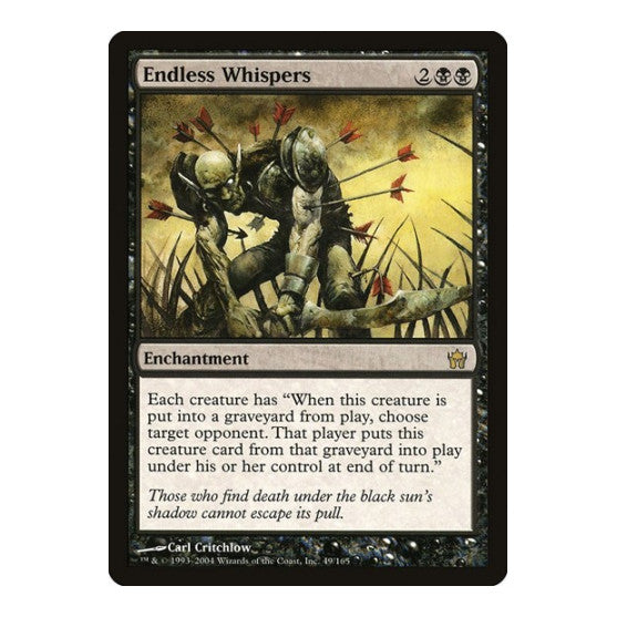 Endless Whispers (5DN) #49 Rare (Moderately Played) Fifth Dawn Magic: The Gathering: 2004