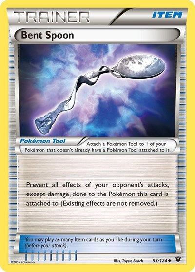Bent Spoon (FCO) #93/124 Uncommon (Reverse Holofoil Lightly Played) XY - Fates Collide Pokemon: 2016